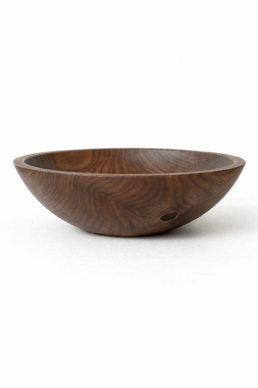 10" Black Walnut Round Bowl