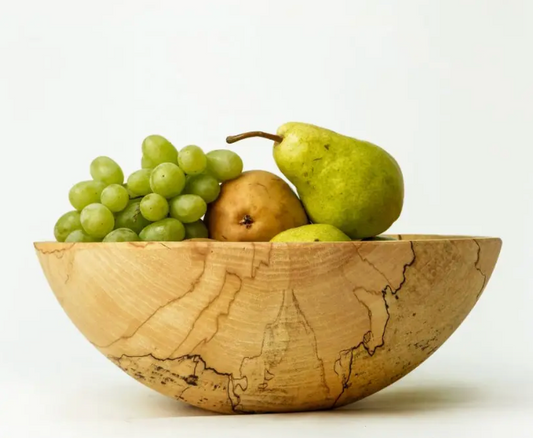 13" Spalted Maple Round Bowl